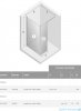 New Trendy New Modus kabina Walk-In 140x30x200 cm przejrzyste EXK-0022/EXK-0053